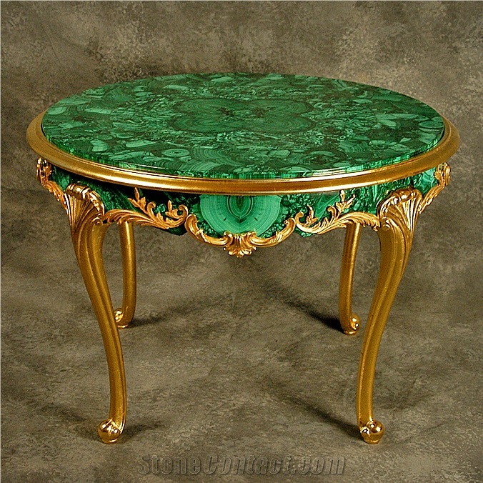 Lightweight Malachite Green Marble Handmade Panels