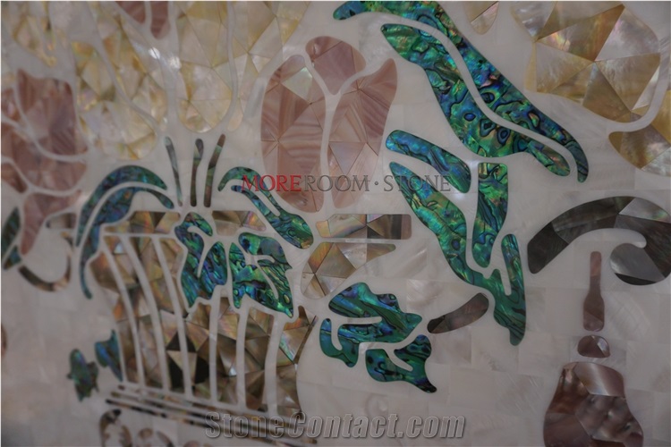 Luxury Commerical Sea Shell Mosaic Tiles