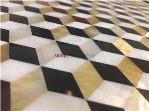 Thin Laminated Wall Backsplash Pearl Shell Mosaic Thin Laminated Wall Backsplash Pearl Shell Mosaic