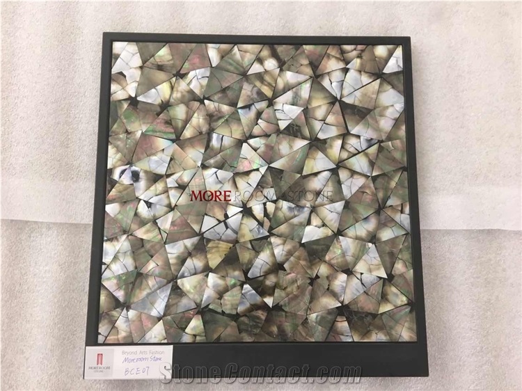 Thin Laminated Wall Backsplash Pearl Shell Mosaic