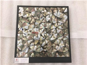 Thin Laminated Wall Backsplash Pearl Shell Mosaic