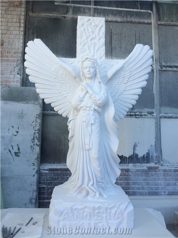 Limestone Light Velvet Carved Column Top