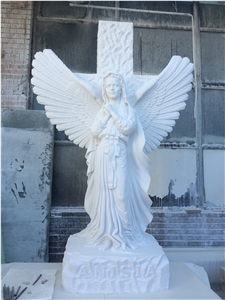 Limestone Light Velvet Carved Column Top