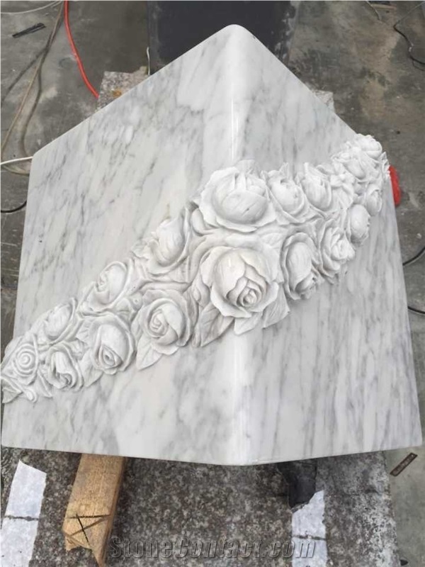 Custom White Marble Carving Stone