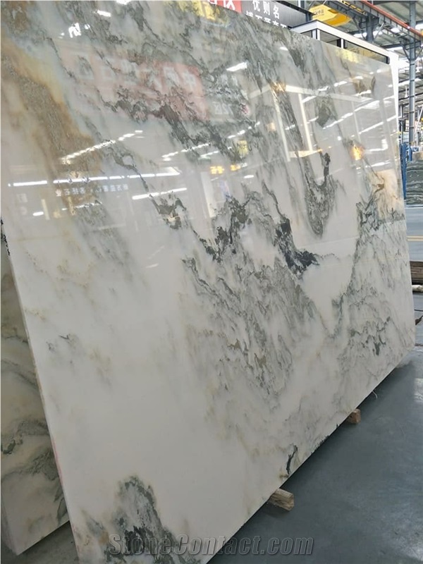 Flat Marble Stone White Slabs Wall Floor Tiles