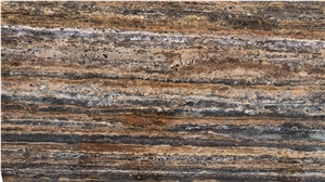 Golden Travertine Stone Brown Slabs Tiles