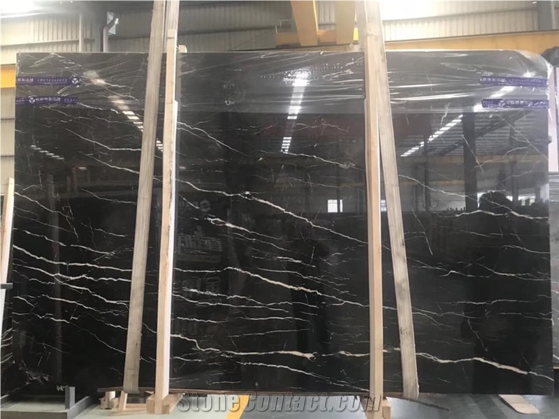 St Laurent Marble Stone Slab Tile Black Wall Floor