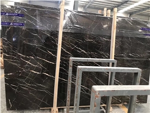 St Laurent Marble Stone Slabs Black Tiles Wall