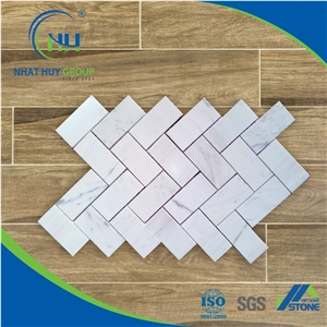 Milky White Marble Polished Hexagon Mosaic