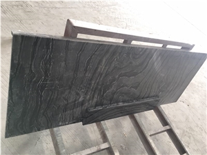 Kenya Black Marble Countertop, Forest Tree Black
