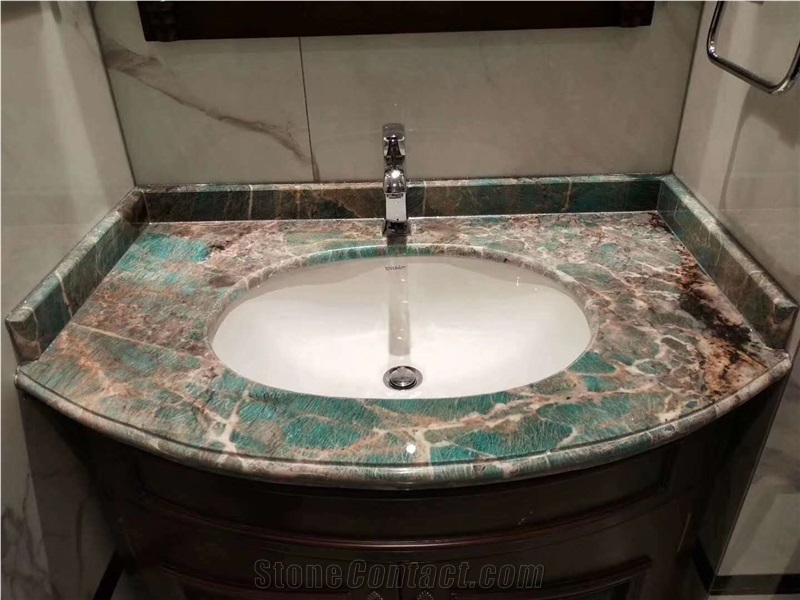 Amazon green quartzite polished slabs tops tiles