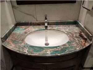 Amazon green quartzite polished slabs tops tiles