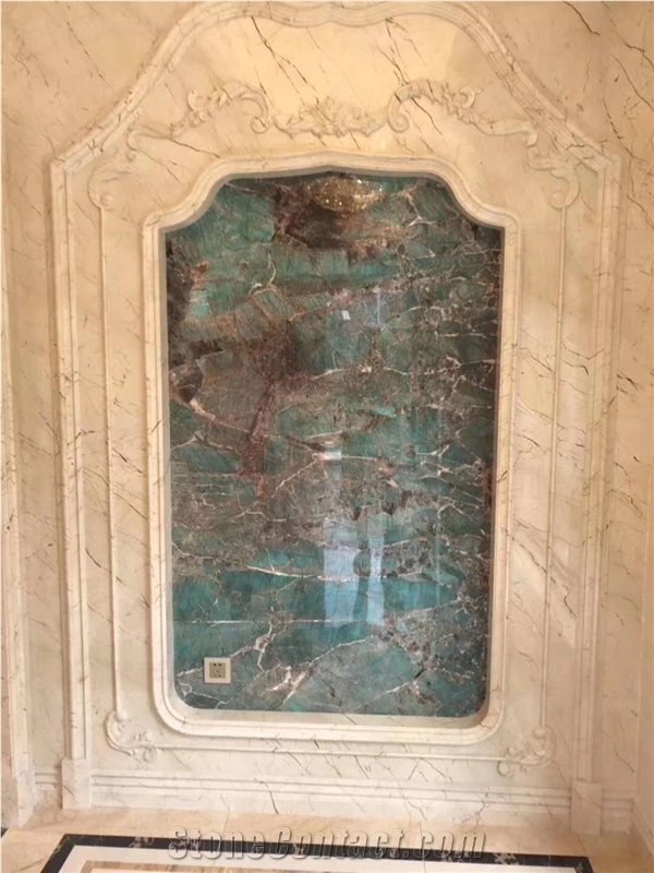 Amazon green quartzite polished slabs tops tiles