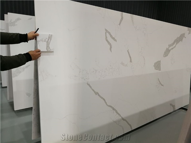 Calcutta Quartz Slabs Kitchen Vanity Top