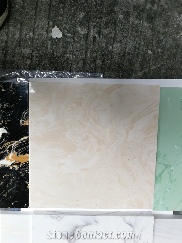 Culture Marble Cream Beige Articial Stone Wall Top