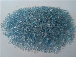 G04 Crushed Glass Glass Chips-Light Blue