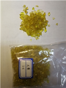 G08 Crushed Glass Quartz Chips-Yellow