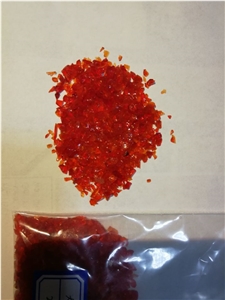 G09 Crushed Glass - Quartz Chips-Red