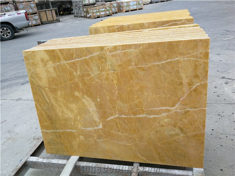 Golden Cassia Royal Golden Marble Slab Floor