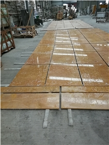 Golden Cassia Royal Golden Marble Slab Floor