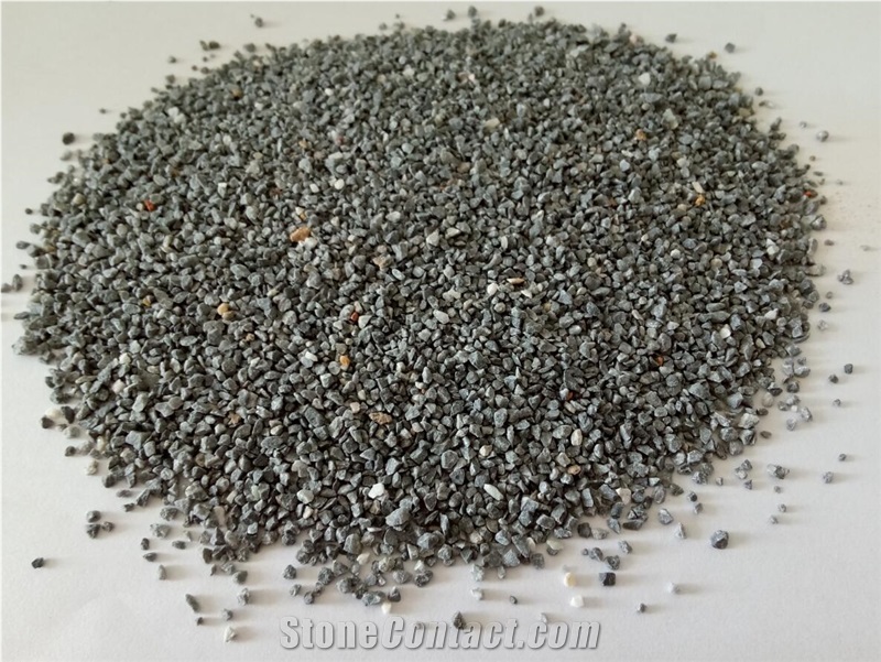 Grey Crushed Stone Chips for Terrazzo Concrete