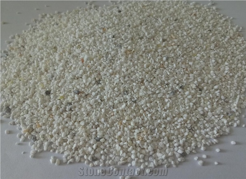 Pure White Crushed Stone Chips for Terrazzo