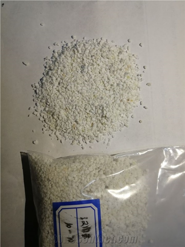 Pure White Crushed Stone Chips for Terrazzo
