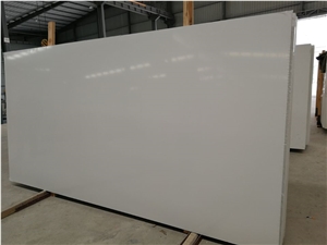 Pure White Quartz Slabs Kitchen Vanity Top