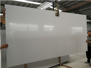 Pure White Quartz Slabs Kitchen Vanity Top
