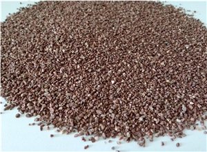 Red Crushed Stone Chips for Terrazzo Concrete
