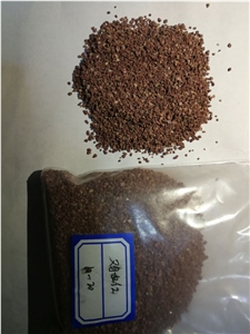 Red Crushed Stone Chips for Terrazzo Concrete