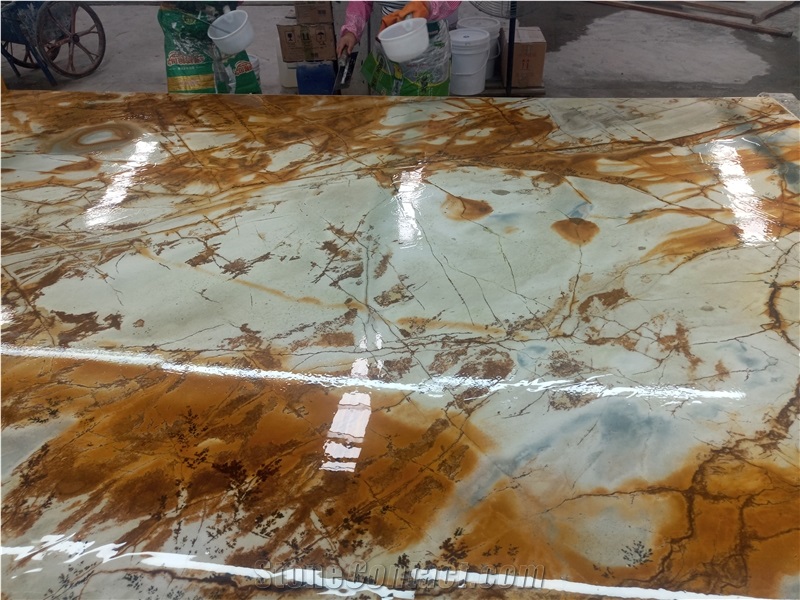 Roma Blue Romal Imperial Quartzite Gangsaw Slabs