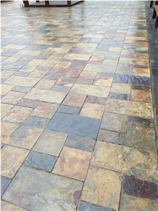 Rusty Slate Paving Walkway Road Garden Pavers