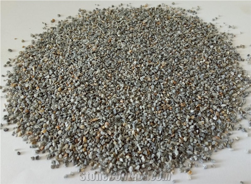 Slate Gray Stone Chips for Terrazzo Concrete