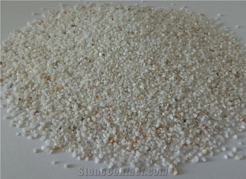 Snow White Marble Crushed Stone Chips Aggregate