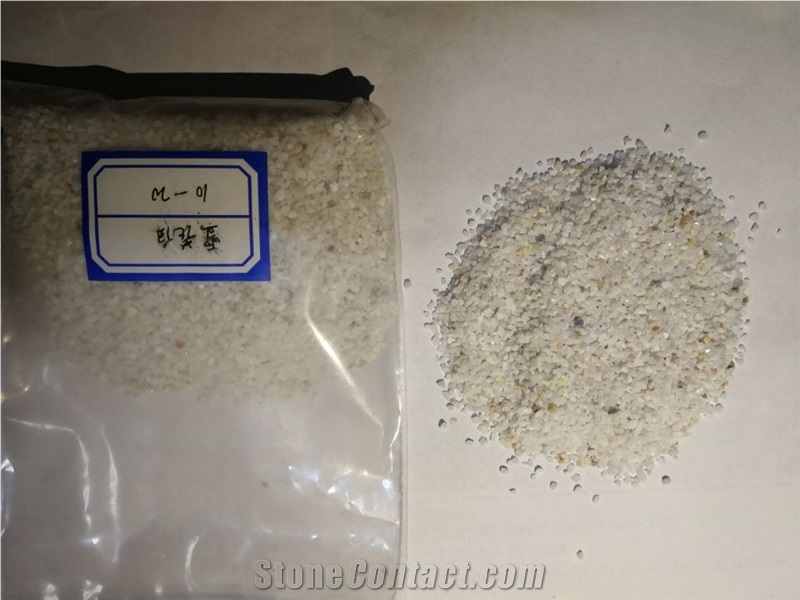 Snow White Marble Crushed Stone Chips Aggregate