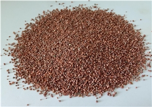 Taiwan Red Granite Crushed Stone Chips Aggregate