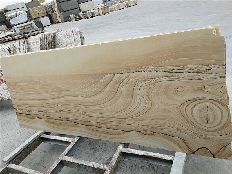 Yunnan Scenery Sandstone Slab Polished Table Top