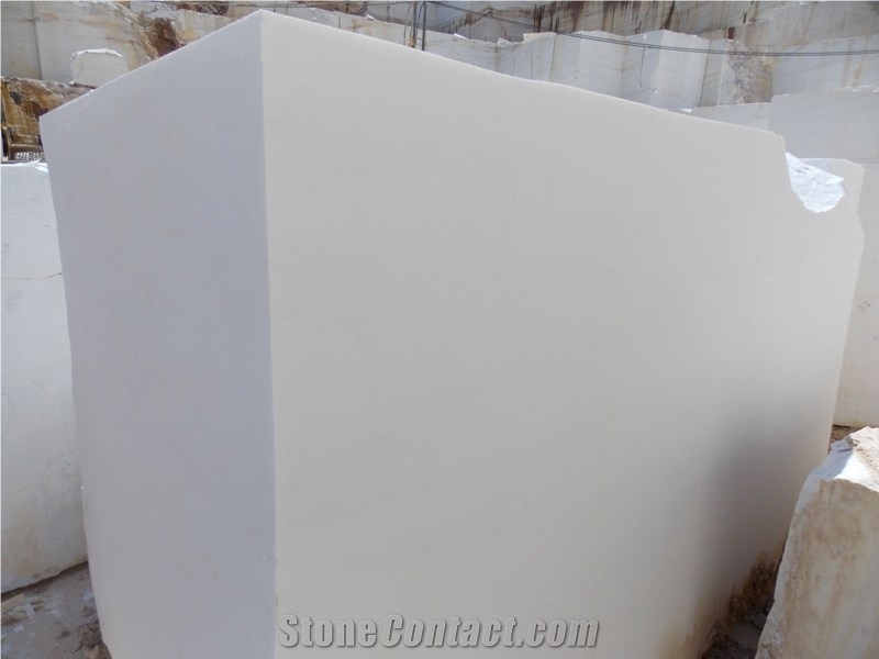 Pure White Marble Block