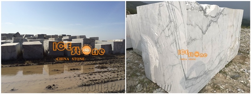 Calacatta Green Marble Blocks