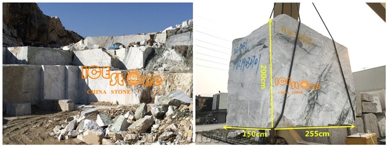 Calacatta Green Marble Blocks