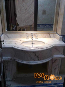 China Rainbow Onyx Bath Top Nature Stone