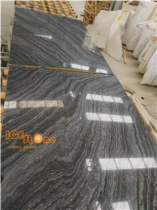 Silver Waves Marble Slabs,Antique Serpeggiante,Black Wooden