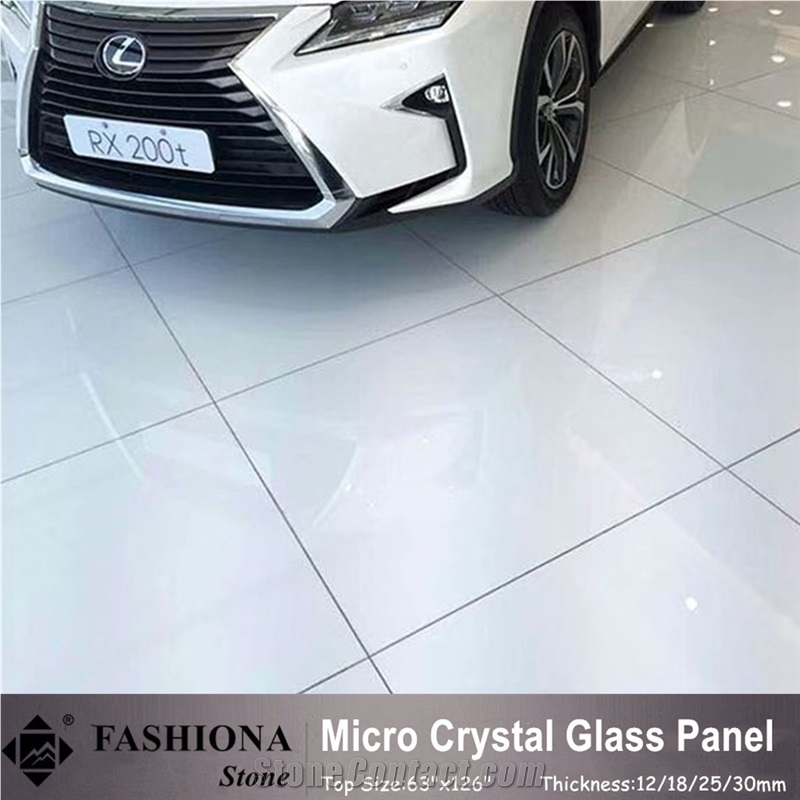 White Marble Flooring Tile,Microcrystal Glass