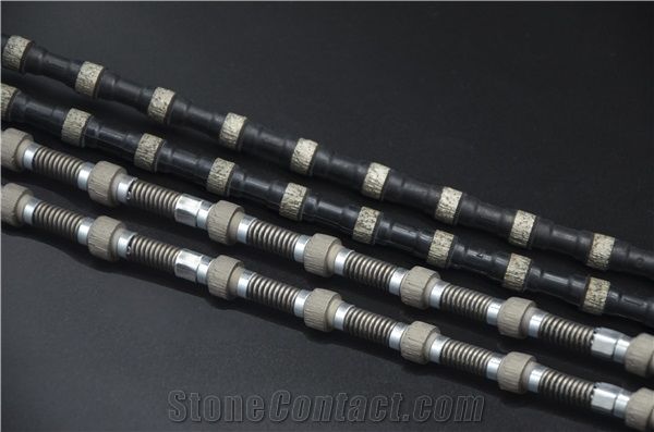 Diamond Wire with Plastic for Block Cutting