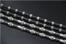 Diamond Wire with Plastic for Block Cutting
