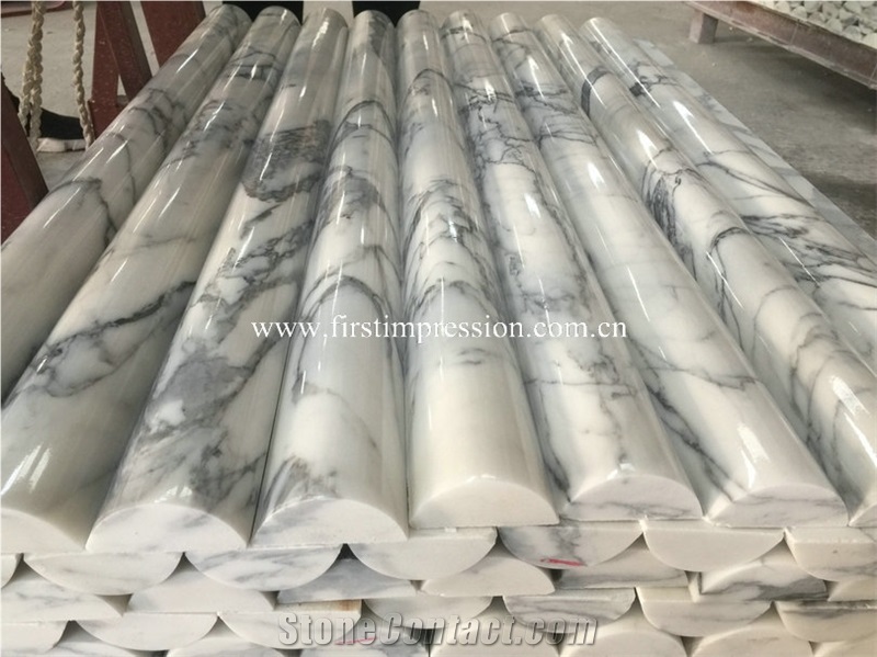 Bianco Calacatta White Marble Molding for Interior