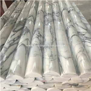 Bianco Calacatta White Marble Molding for Interior