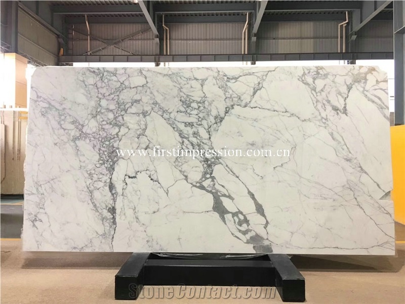 Bianco Calacatta White Marble Slabs for Covering