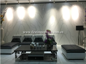 Hot Sale Calacatta White Quartz Slabs&Tiles